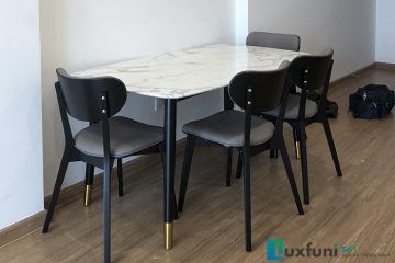 Ghế ăn gỗ bọc da Lux1688