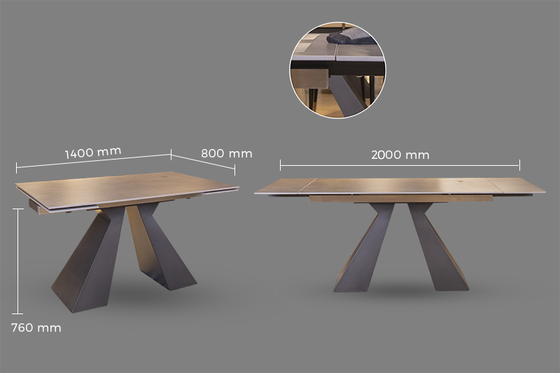 Thông số kích thước bàn ăn T21-1901