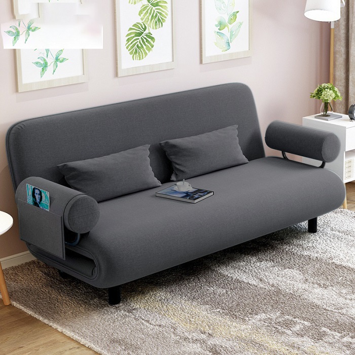 Mẫu sofa giường màu ghi sậm